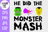 He Did the Monster Mash - Monster Faces - Halloween SVG